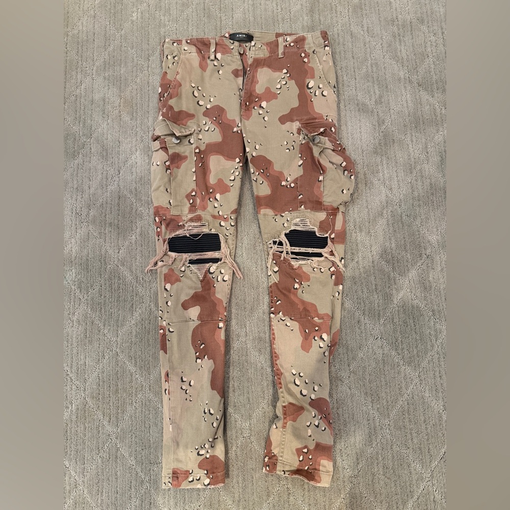 Amiri Mx1 Classic Cargo Pants In Desert Camo